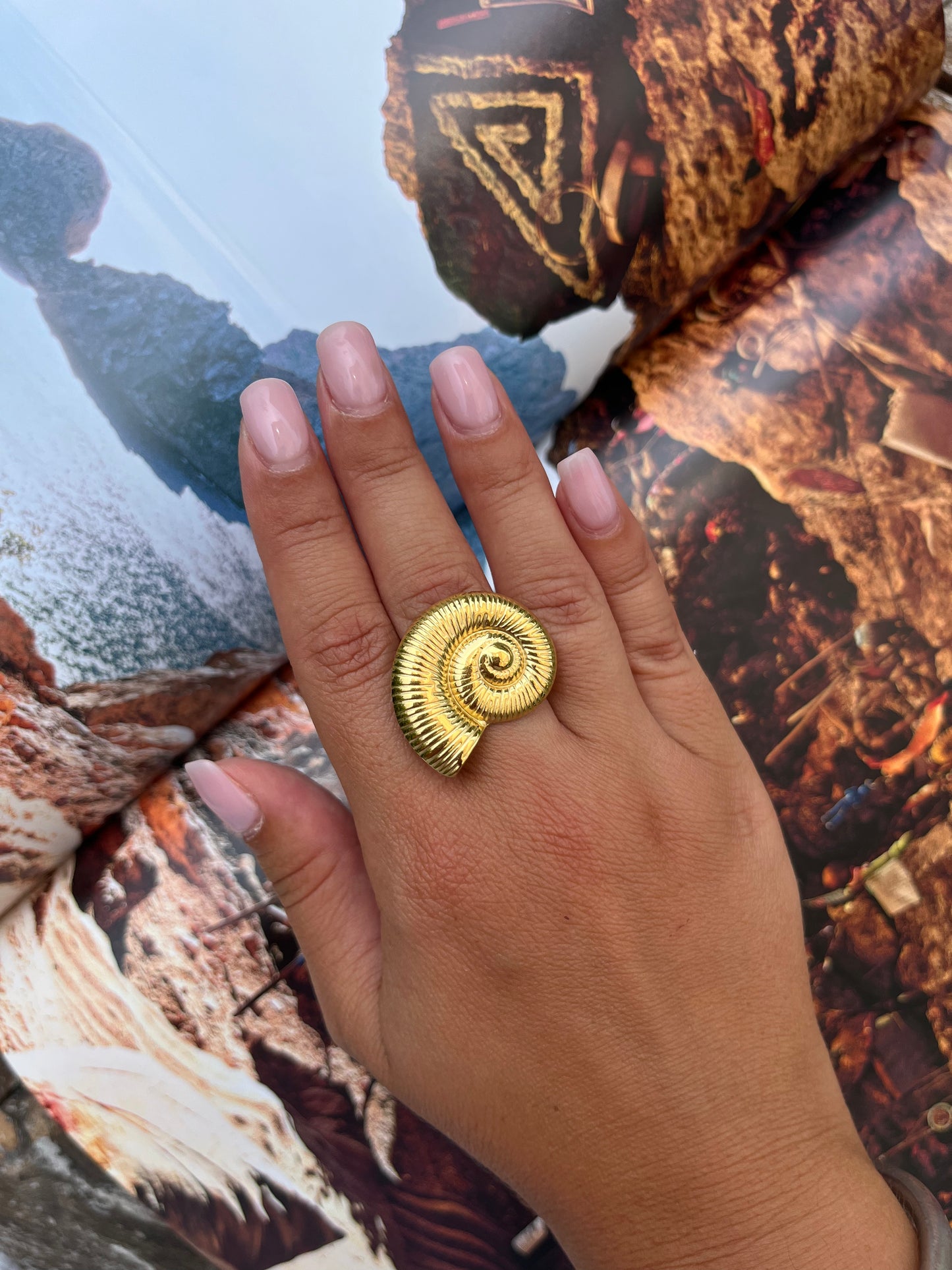 Bague Escargot coquillage