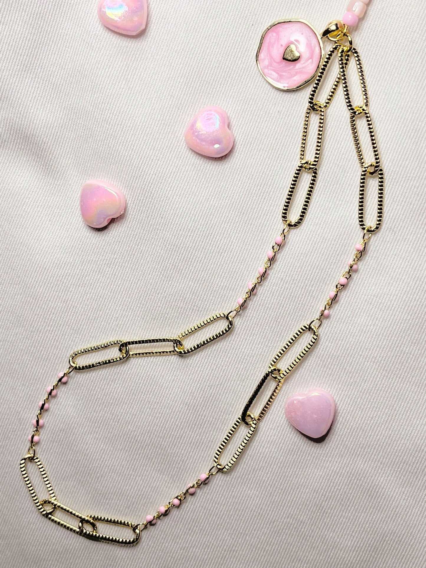 Bijoux de téléphone Bubble-gum pink