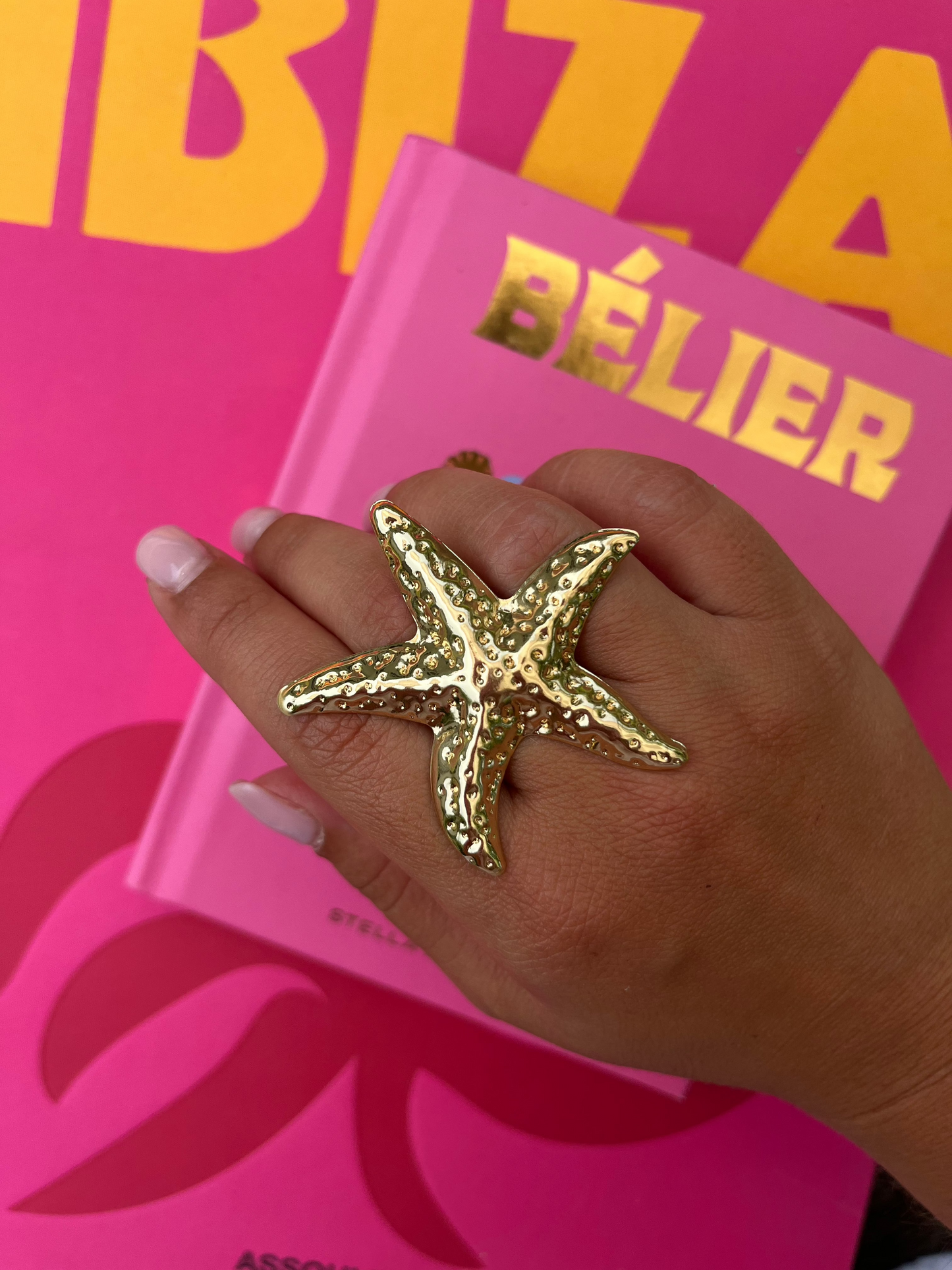 Bague Étoile de mer dorée