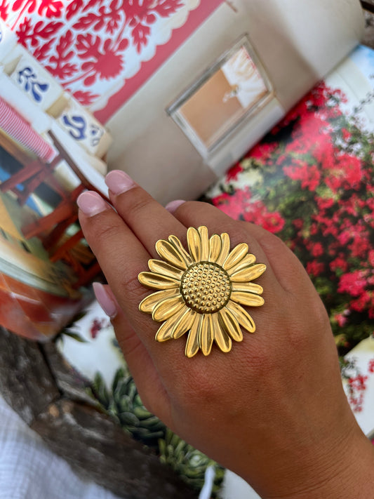 Bague  Fleur de Tournesol