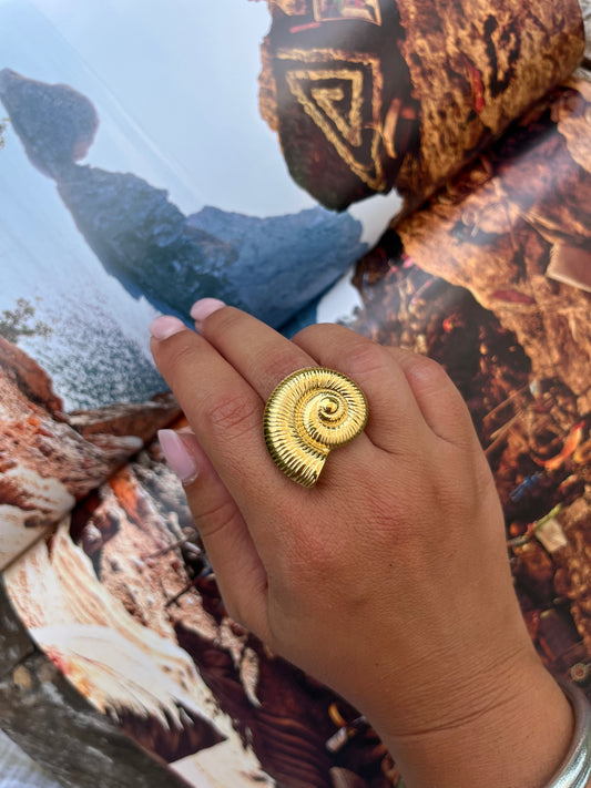 Bague Escargot coquillage