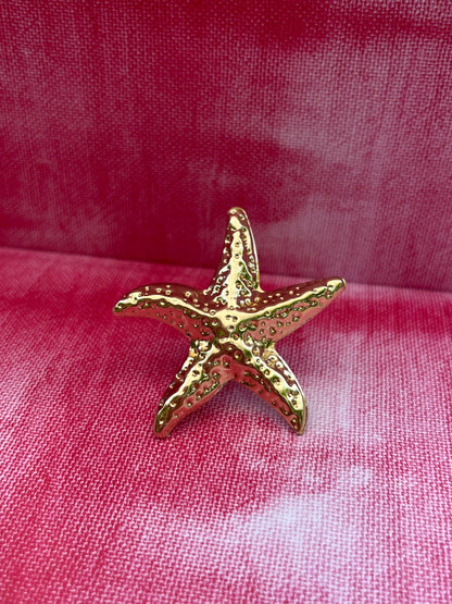 Bague Étoile de mer dorée