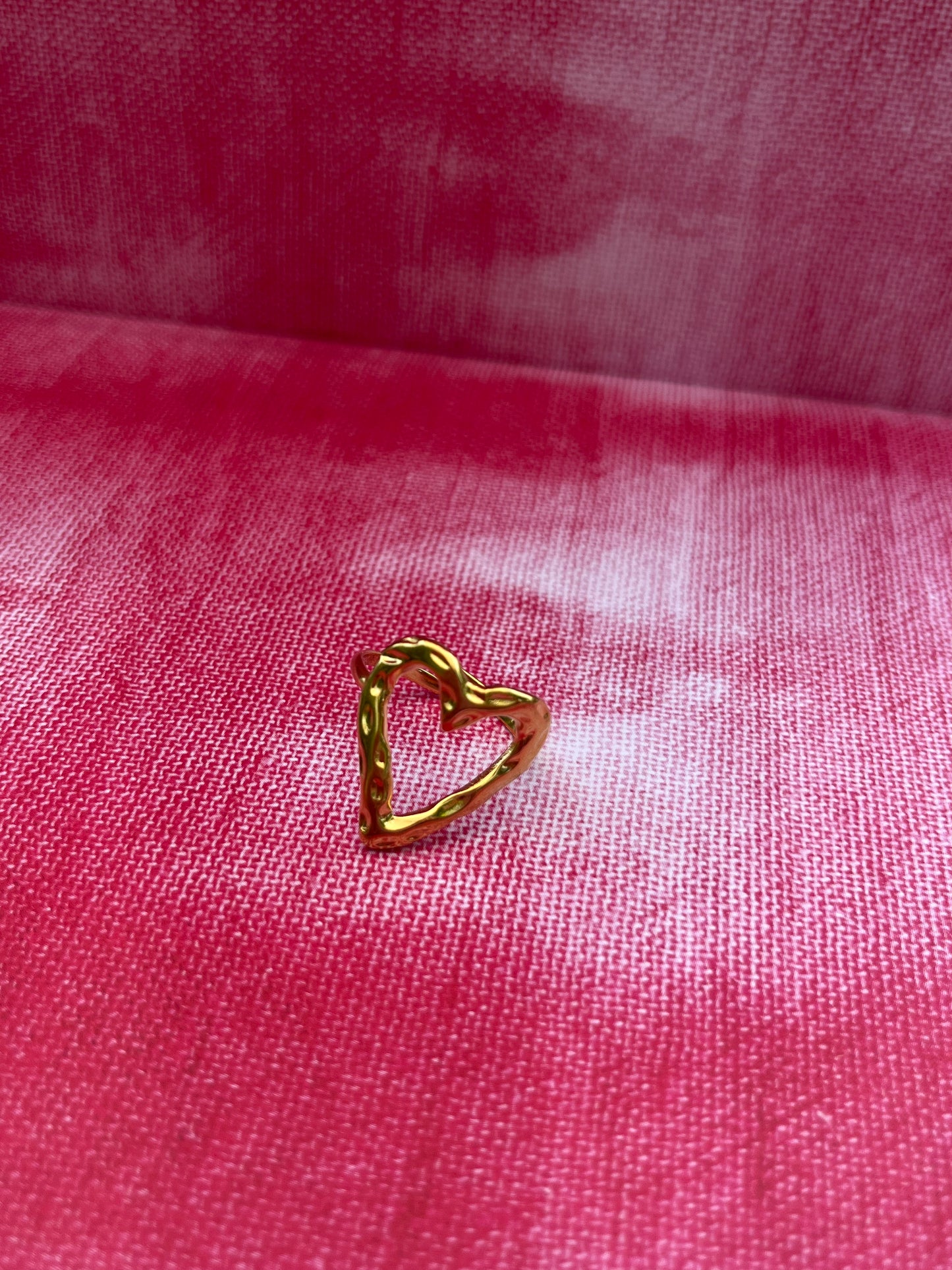 Bague Love Coeur dorée